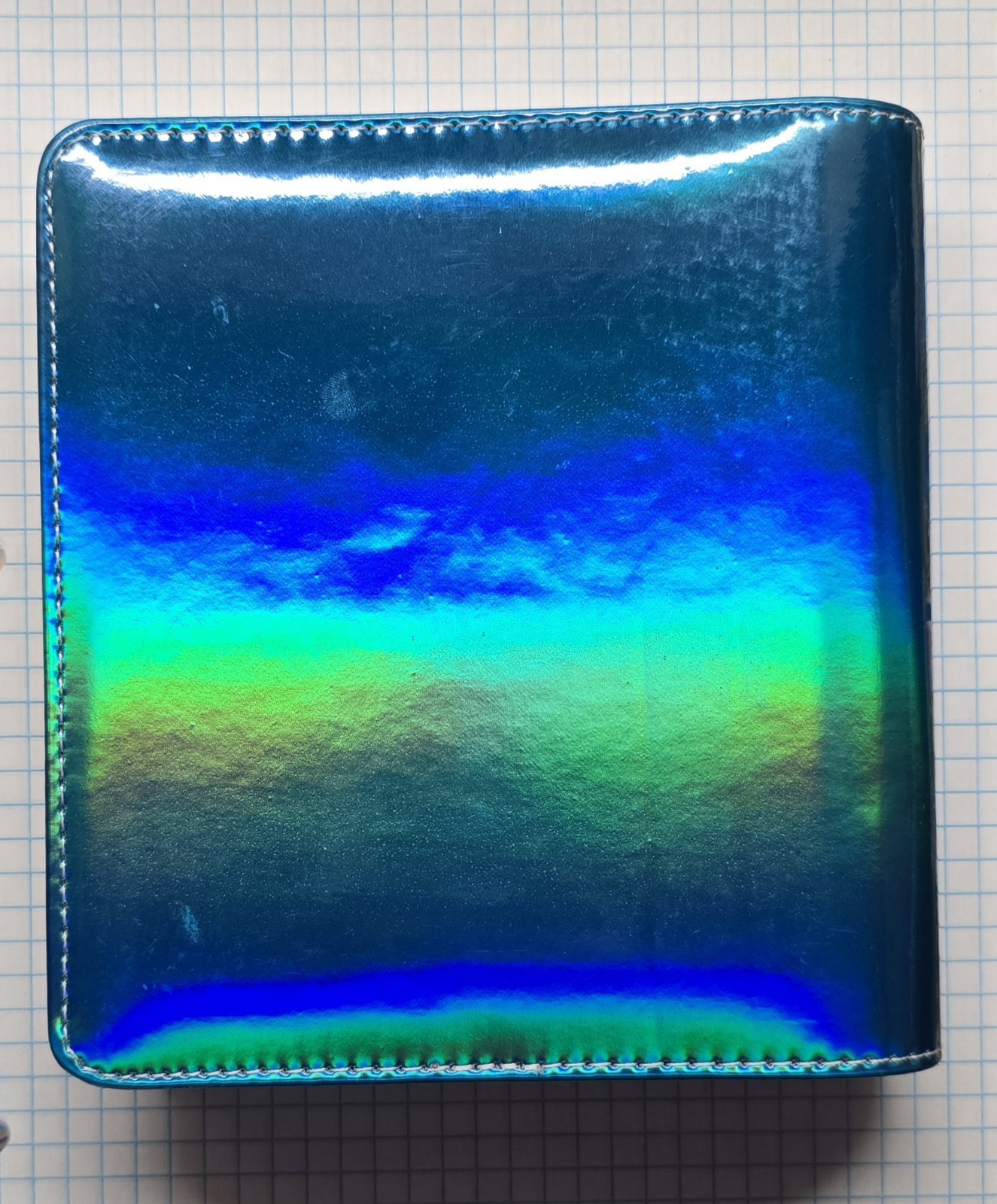 UBER CHIC UC Nail Stamp Plate Storage Organization Binder Blue Teal Holo Uberchi