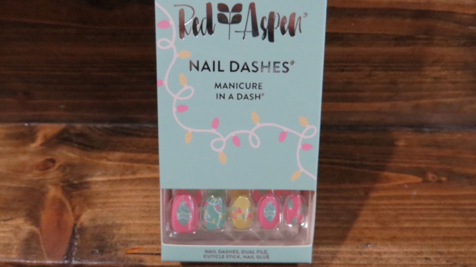 Red Aspen Nail Dashes Fabiola Is Forever Festive Press On Nails New