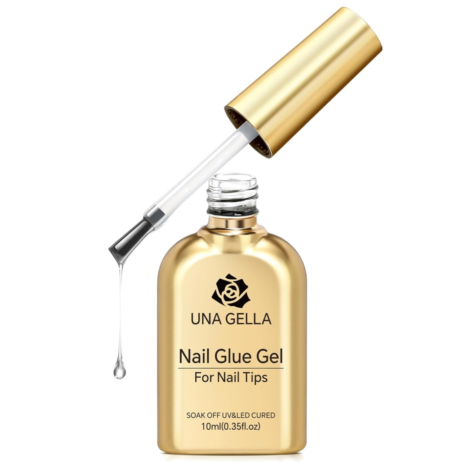 Gel Nail Glue 10ml Brush On Super Hold for Gel Nails Tips