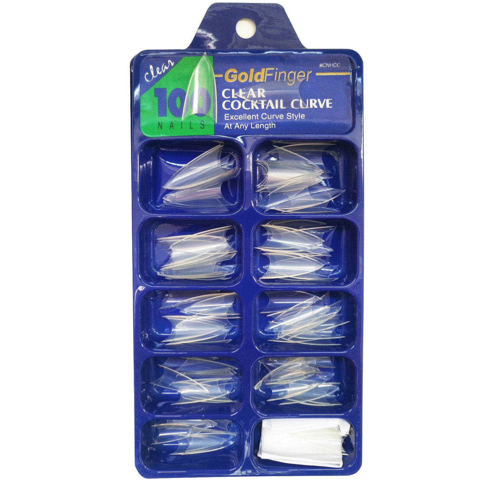100pcs Acrylic French Nail Tips Clear/Natural/White For Nail Art