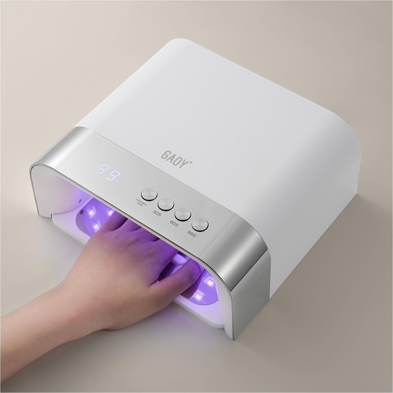 GAOY Professional UV Nail Lamp, Big Cavity Design for Long Nails, 3… Fast Ship