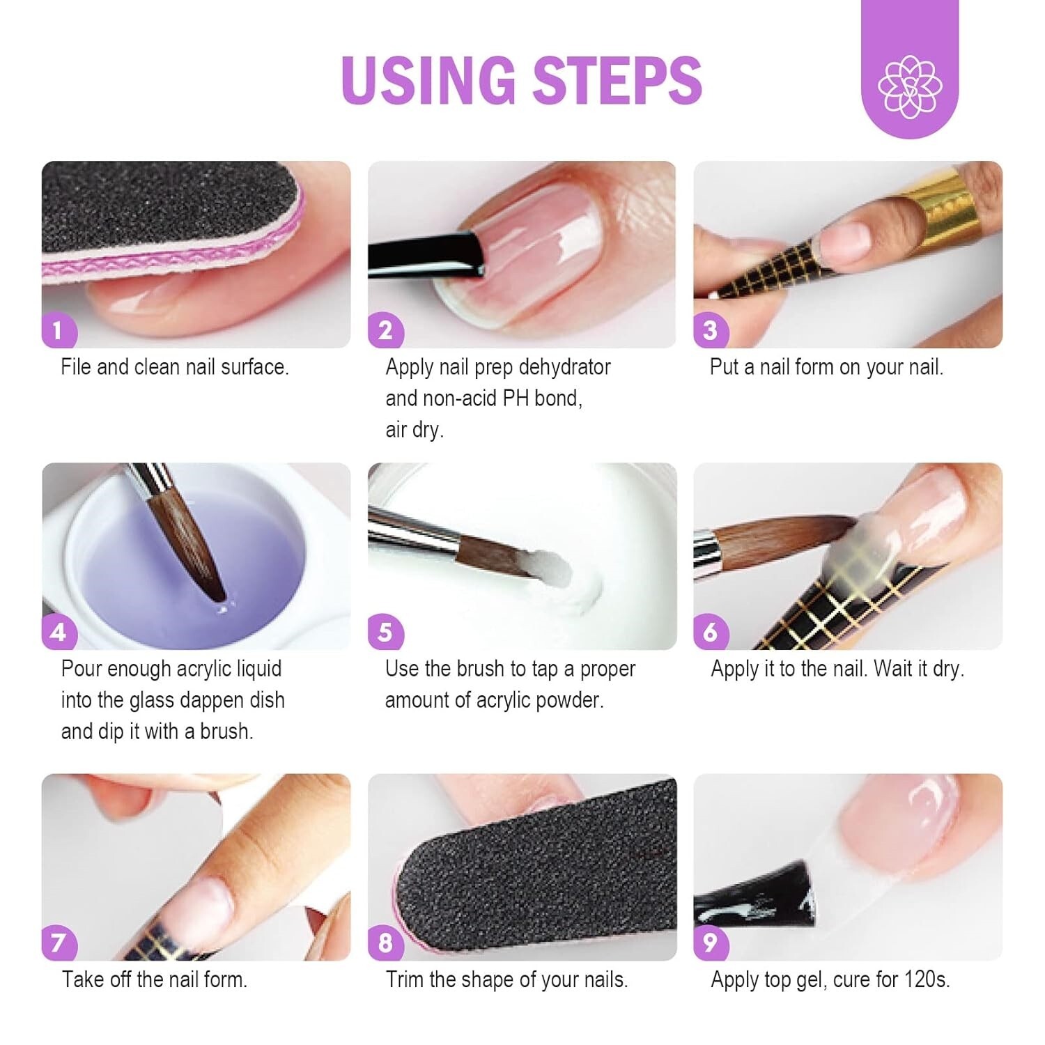 Polvo Acrilico Kit De Para Extensión De Uñas Ideal Regalo Para Mujer 9OZ NEW US.