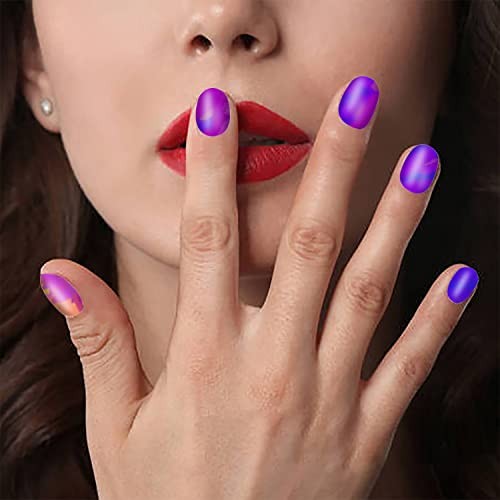 12 Sheets Blooming Gradient Nail Polish Strips For Women KIT4 Colorful Ombre