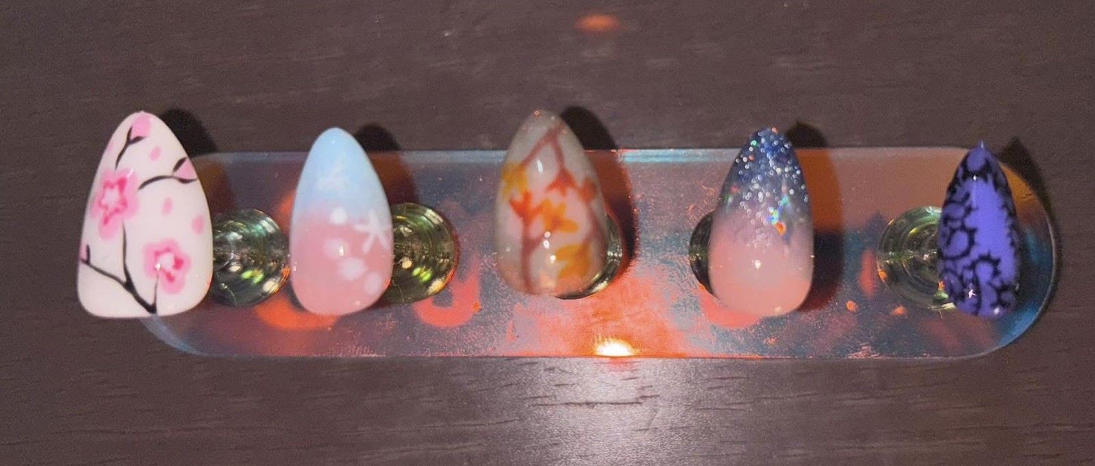 10-Piece Handmade Custom Gel Press-On Nails! Medium/short/X Short Fake nails