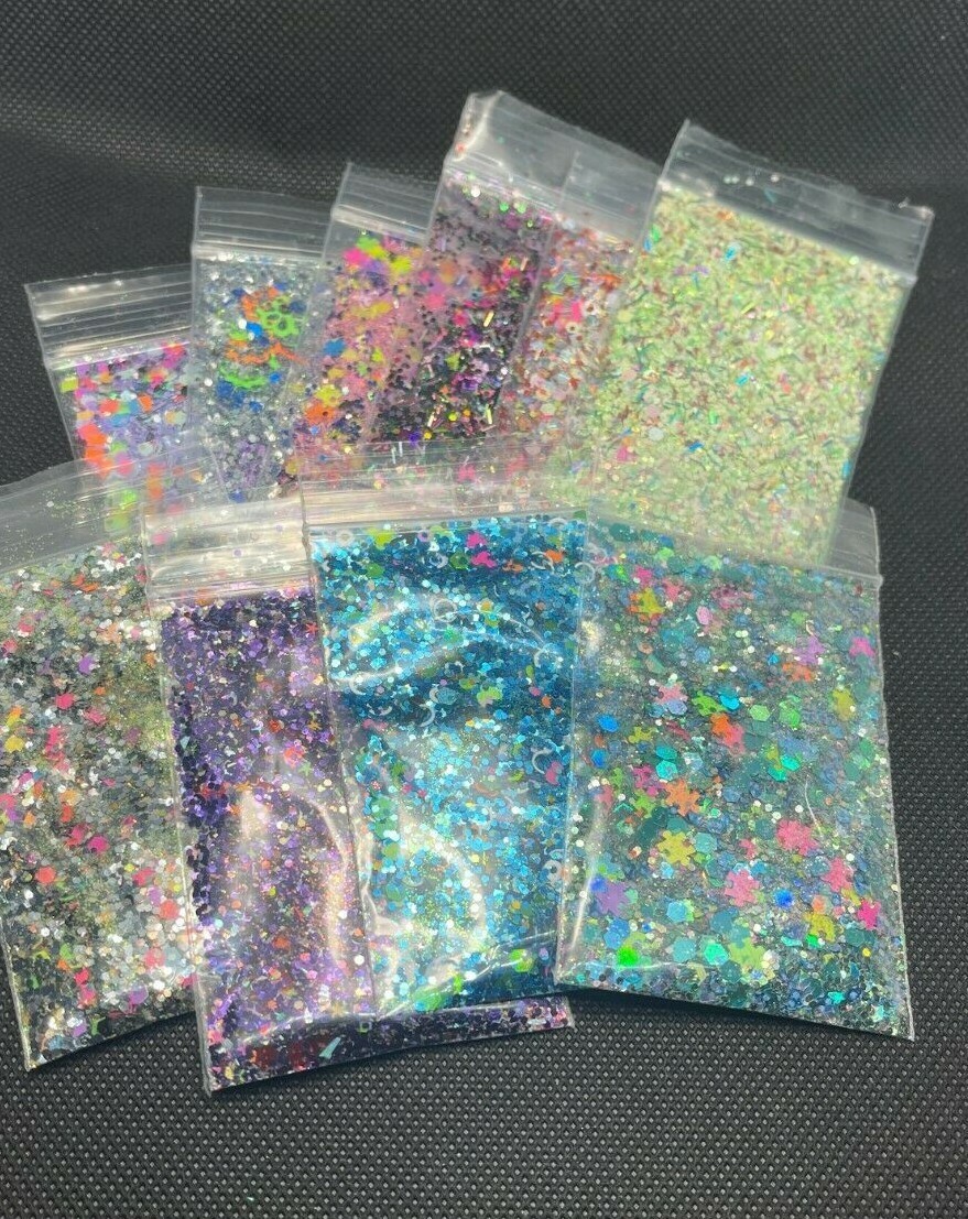 Glitter Mix Spring Neon Edition acrylic-gel-nail-art Butterfly Mickey USA seller