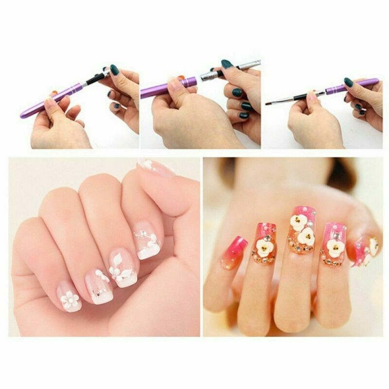 Nail Art 10 pcs Set Professional Dotting Detail UV Gel Painting Gel Design Brush