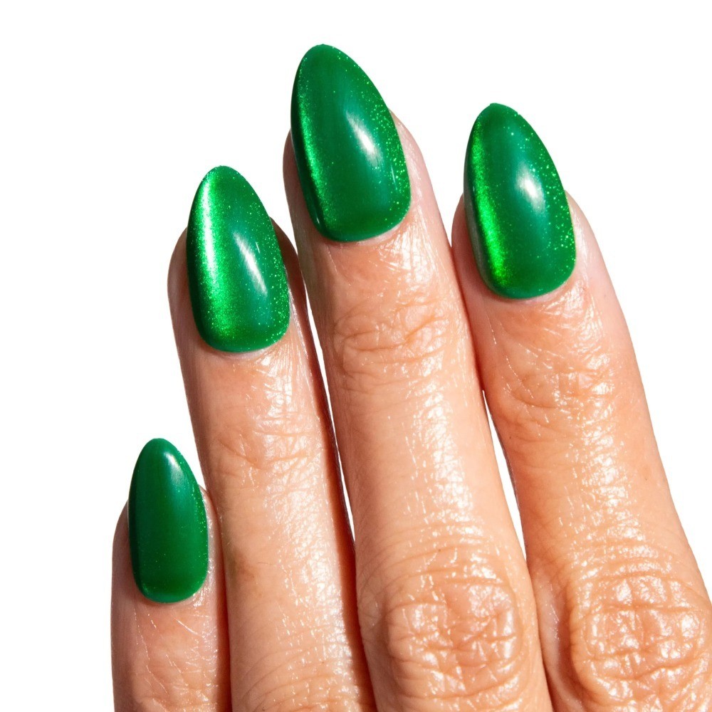 Chill Tips Press On Nails, Emerald Tower, Oval Style, 30 Count