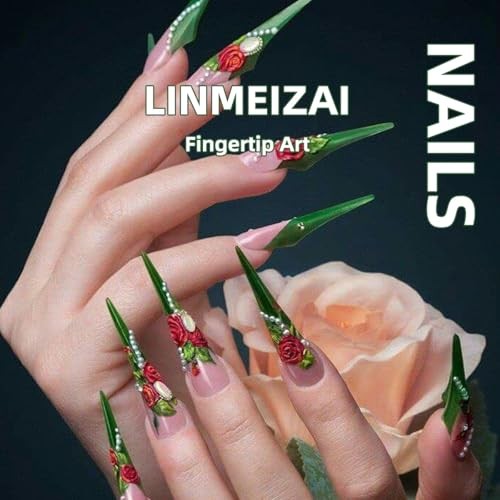 30 Pcs Spring Press on Nails Extra Short Almond – LINMEIZAI Extra Short-A14