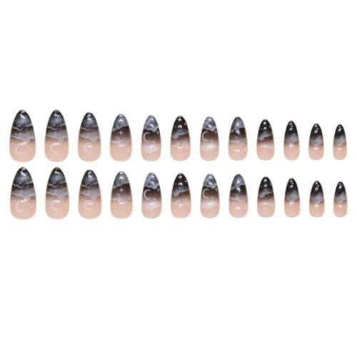 Halloween Press on Nails Medium Almond Fake Nails 1 Fl Oz (Pack of 1) Style09
