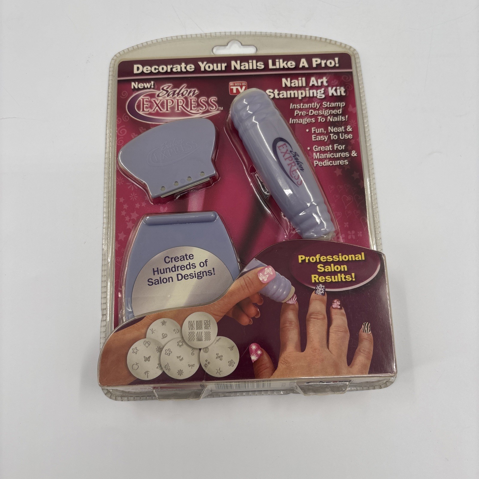 Salon Express Nail Art Stamping Kit As Seen on Tv Body Care Beauty Care Gift