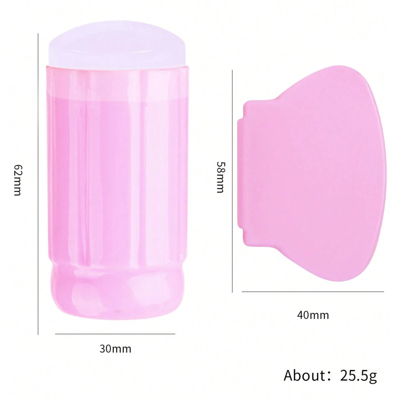 Silicone Nail Stamper French Manicure Stamping Jelly Nails Art Scraper Stamps