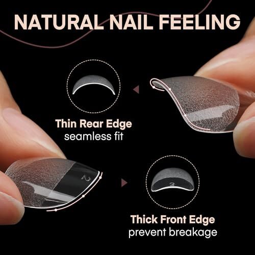 Round Nail Tips, 504Pcs Pre-shaped Short Nail Tips Oval Shape, 15 Short Oval