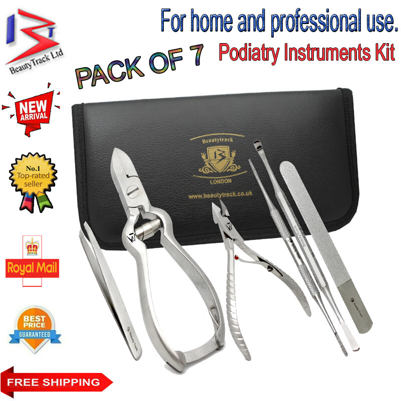 Nail Nipper Kit Thick Toenail Clippers Plier Chiropody Podiatry Diamond Deb File