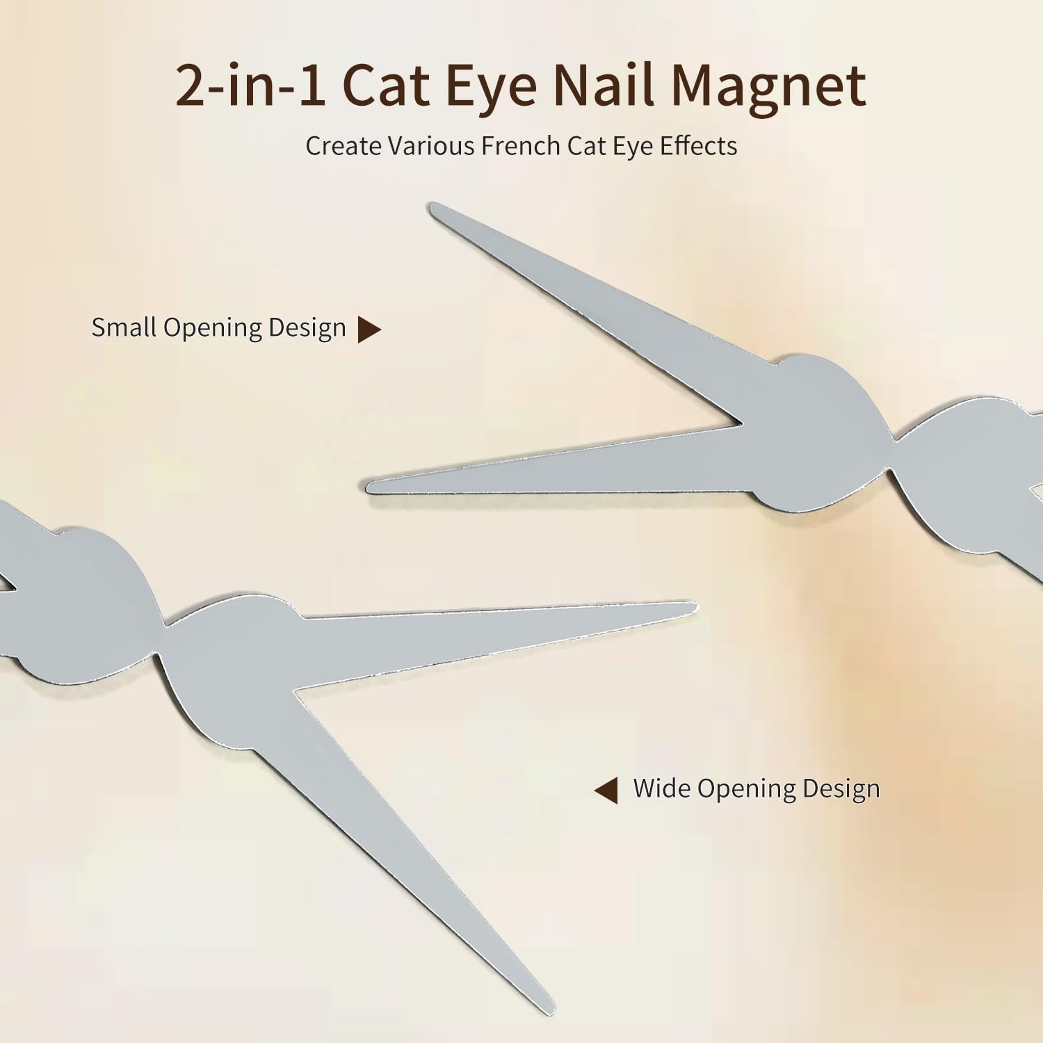 Lightweight Double Head Cat Eye Magnet Tool for V Shape & Smile Line Designs