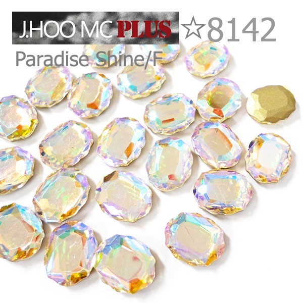 J.HOO Crystal 8142 Baroque Mirror V-Cut Fancy Rhinestones 10x8mm Nail Art (8pcs)