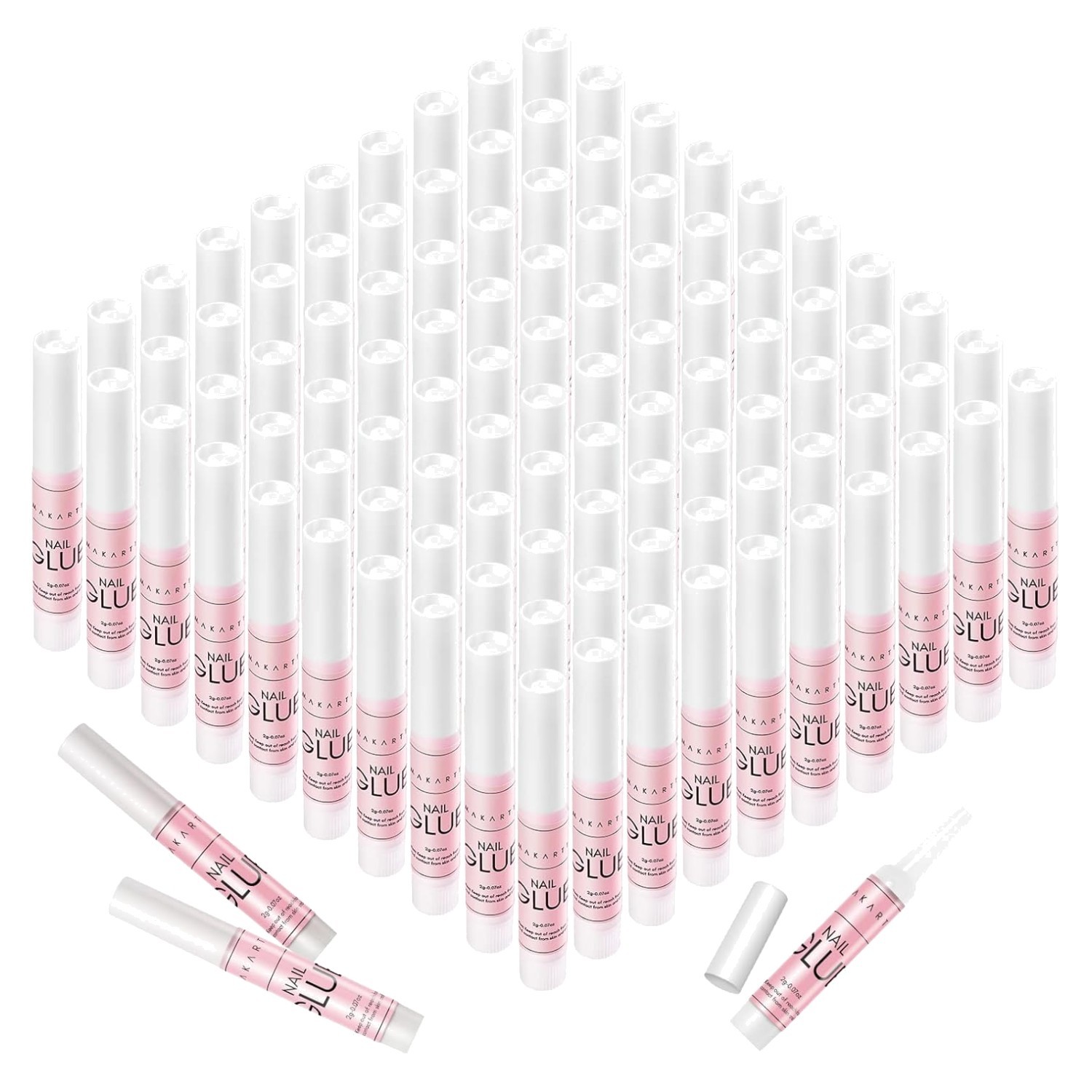 Professional Nail Glue: 100PCS Bulk Pack for Salon Manicure
