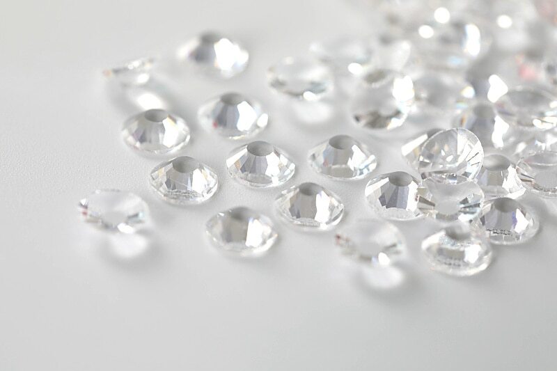 Transparent Crystal Rhinestones FlatBack Glitter Glass Gems for Nails Decoration
