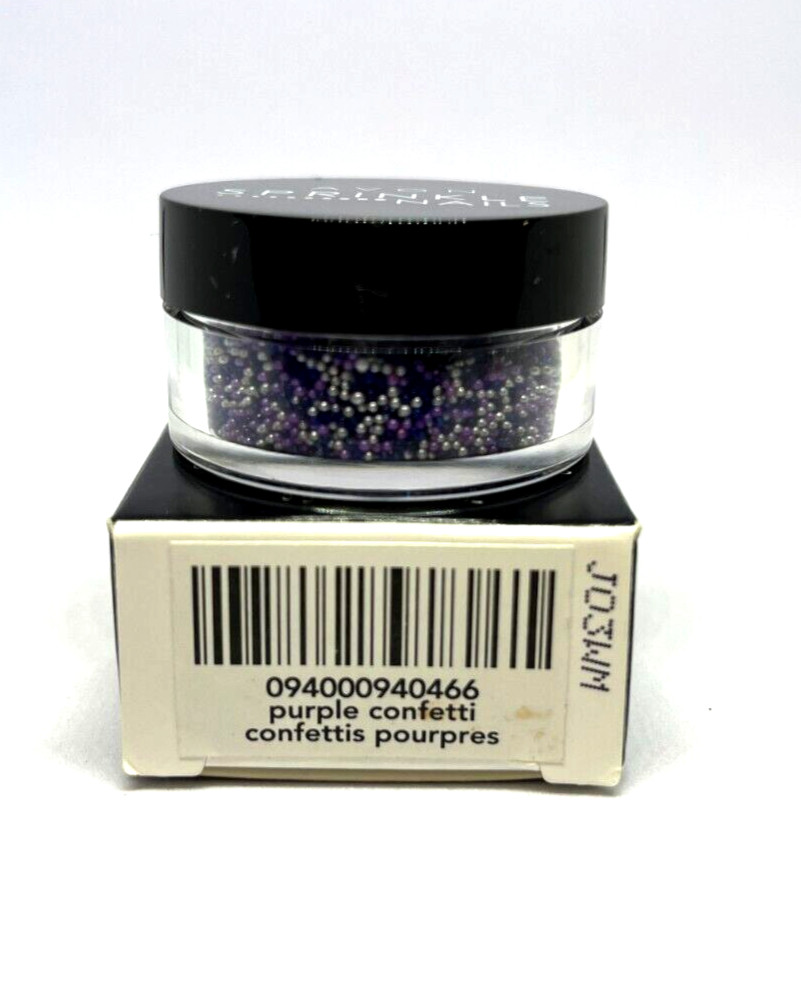 Avon Sprinkle Nails~Nail Art Beads- Purple Confetti~New in Box