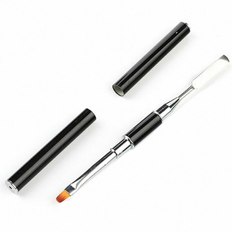 PolyGel Nail Brush with Spatula for Nail Tip Extension Multi-functional Dual end