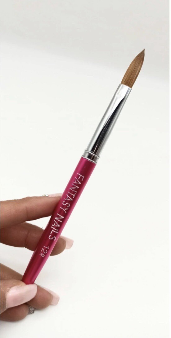 pincel para hacer uñas acrilicas 100% kolinsky fantasy nails numero 10