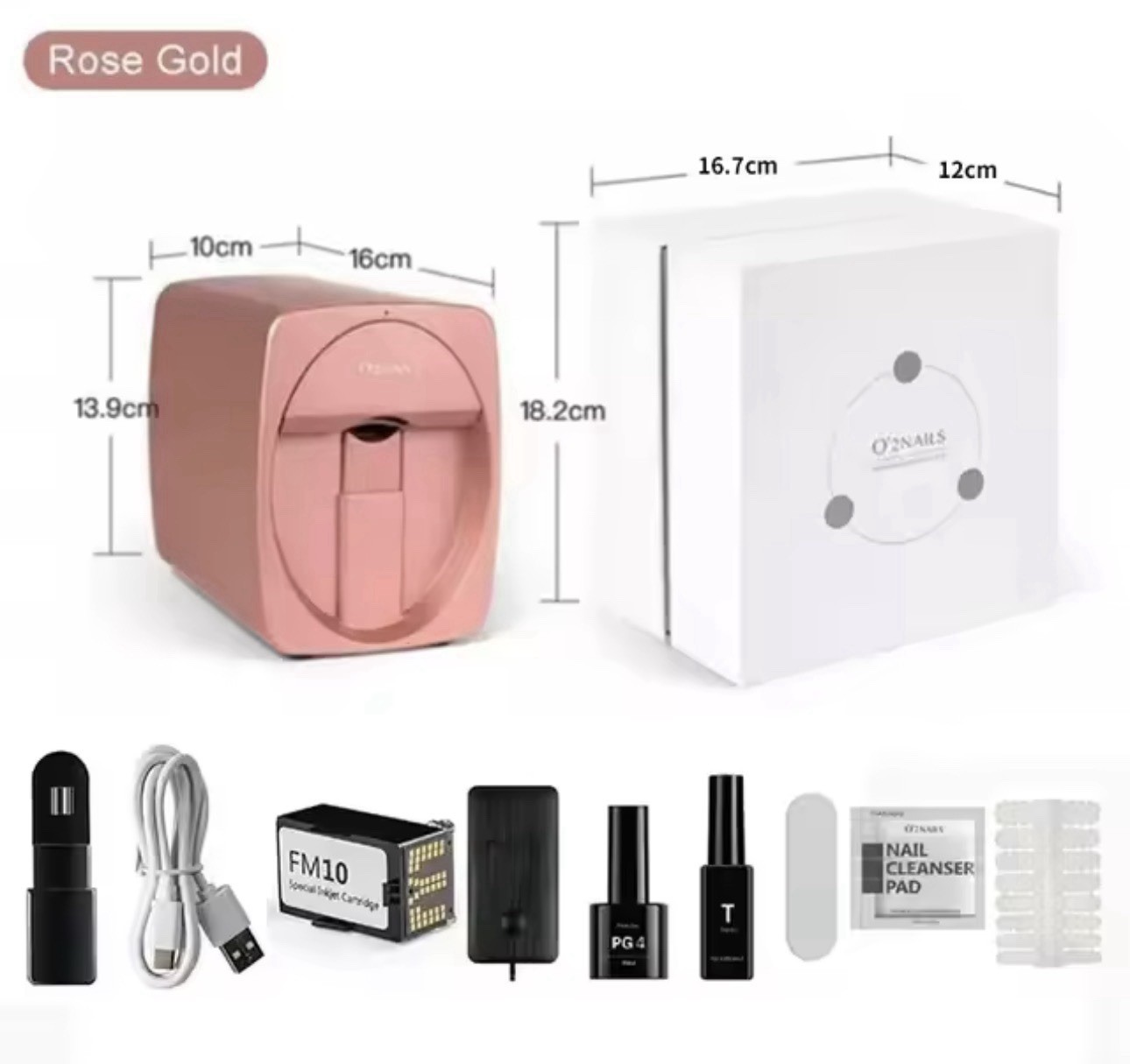New Touch Screen 3d Digital Nail Printer Desktop Smart Art Machine APP Salon