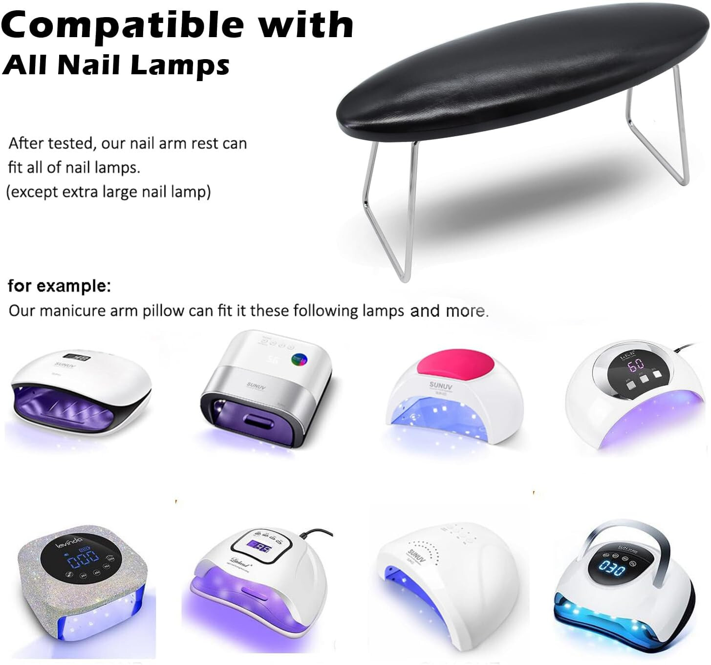 Nail Arm Rest, Hand Rest for Acrylic Nails Microfiber Leather Manicure Hand Rest