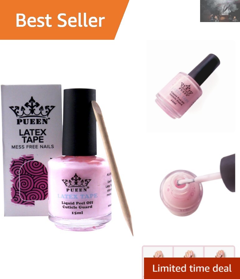 Peel-Off Nail Art Protector – 15ml Latex Liquid Tape for Flawless Designs