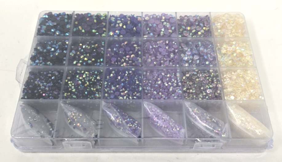 Rhinestones for Crafts Kit Jelly AB for Tumblers for Nail Art Brushes Tweezers
