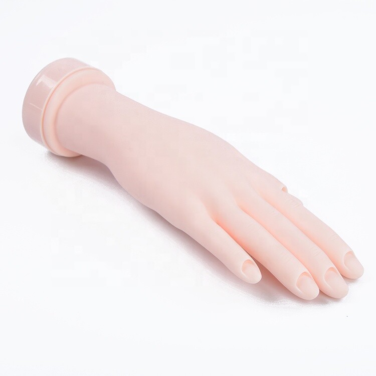 Training Hand Nail Art Flexible Movable Fake Hand Manicure Practice Tools Gifts