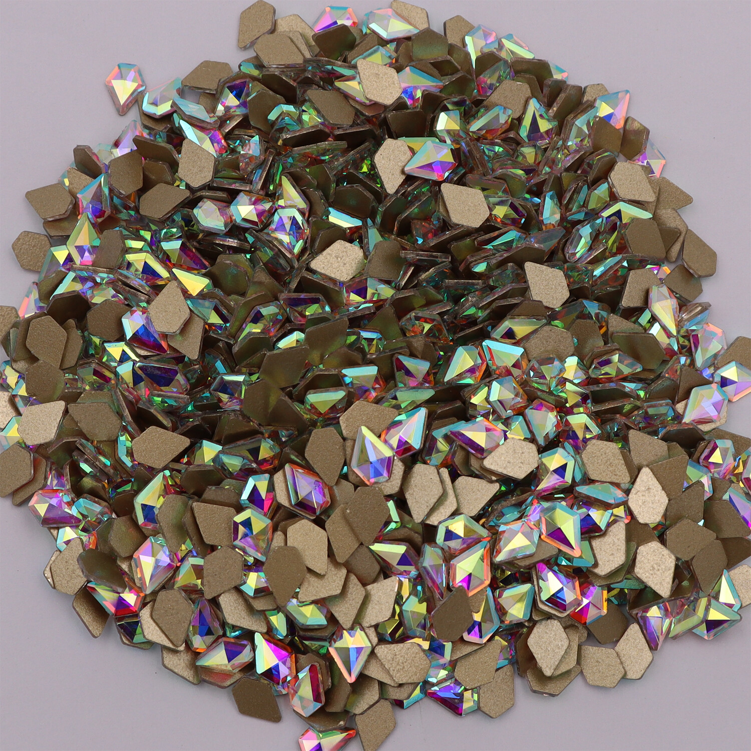 Nail Art Glass Rhinestones Glitter Diamond Crystal Gem 3D Tips DIY Decoration