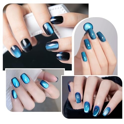 Professional Double-head Magnet Stick Wand, Upgrade Strong Nail Blue- 4.72 inch