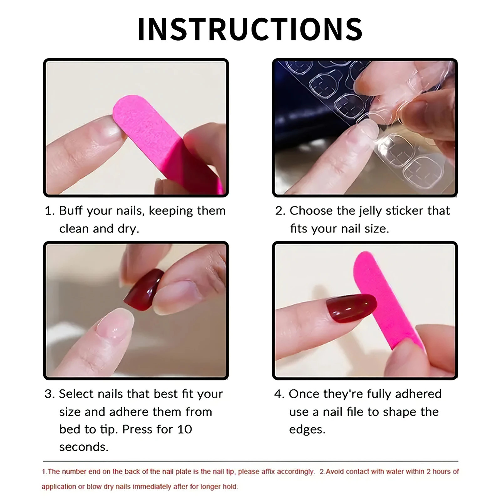 30Pcs 3D Texture Almond Press On Nails For Daily Party Wedding