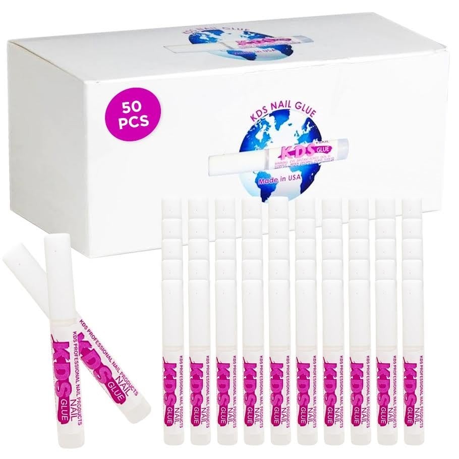 Ultra-Strong Nail Glue Set for Tips & Art – Fast Drying, Easy to Use, 50PCs