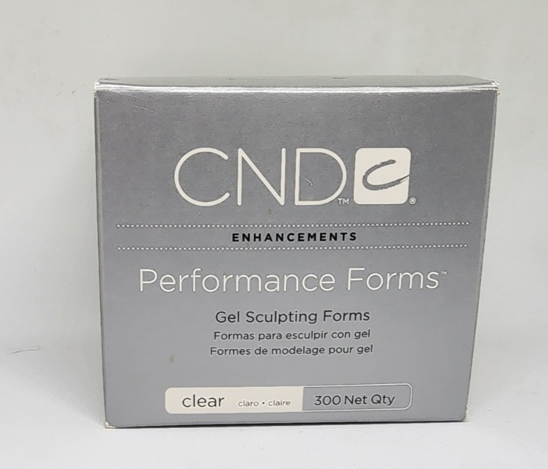 CND Performance Forms Clear Gel Sculpting Nail Extensions – 300 count Roll NEW
