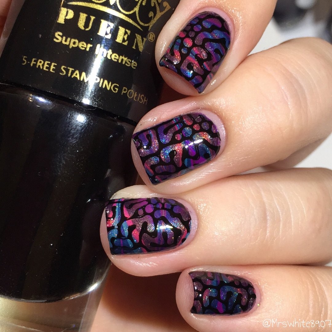 Nail Art Stamping Plate – Fancy Lover 02-125x65mm Unique Nailart Polish Stamp…