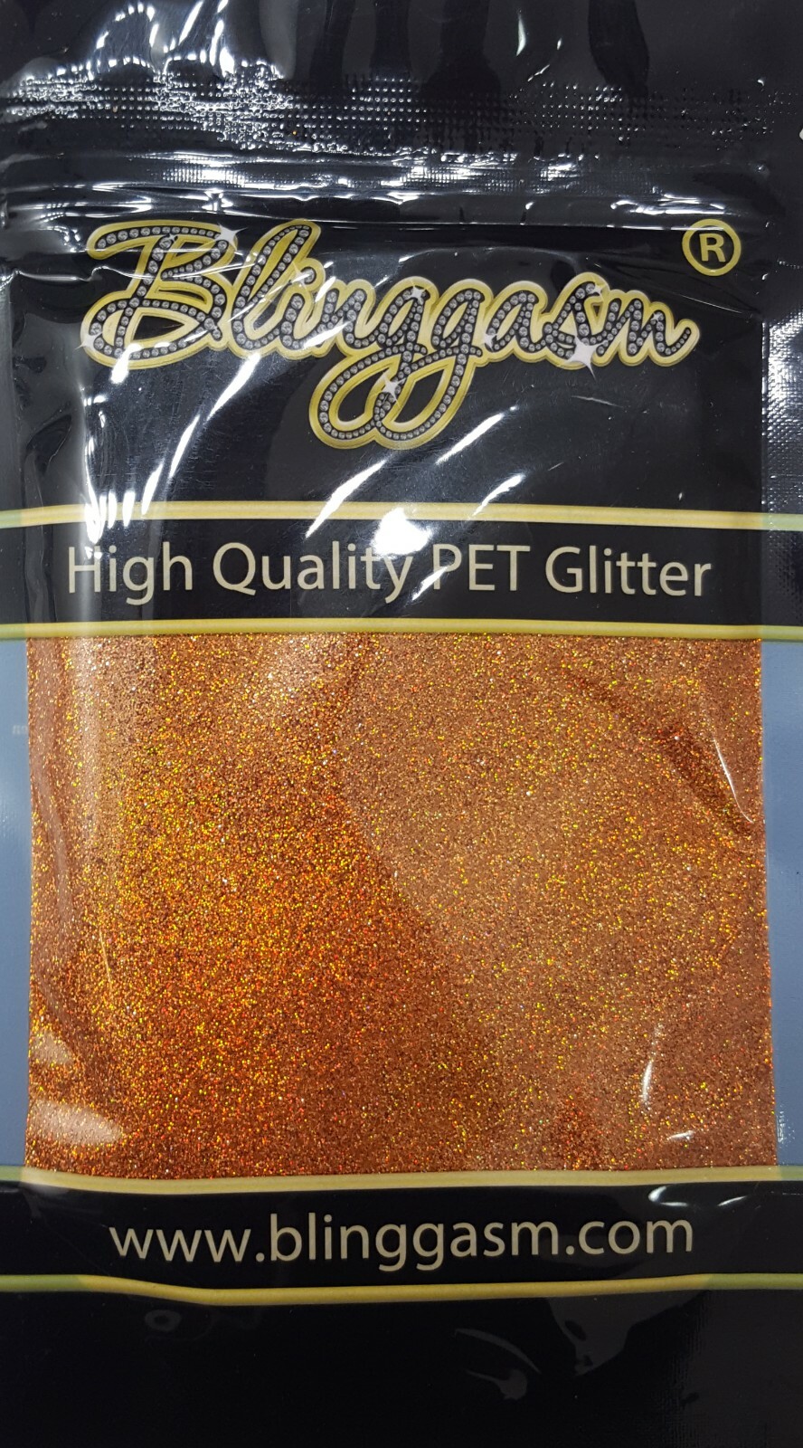 HOLOGRAPHIC SOLVENT RESISTANT GLITTER 3.5 OZ BY WEIGHT #9 LB401 BRONZE