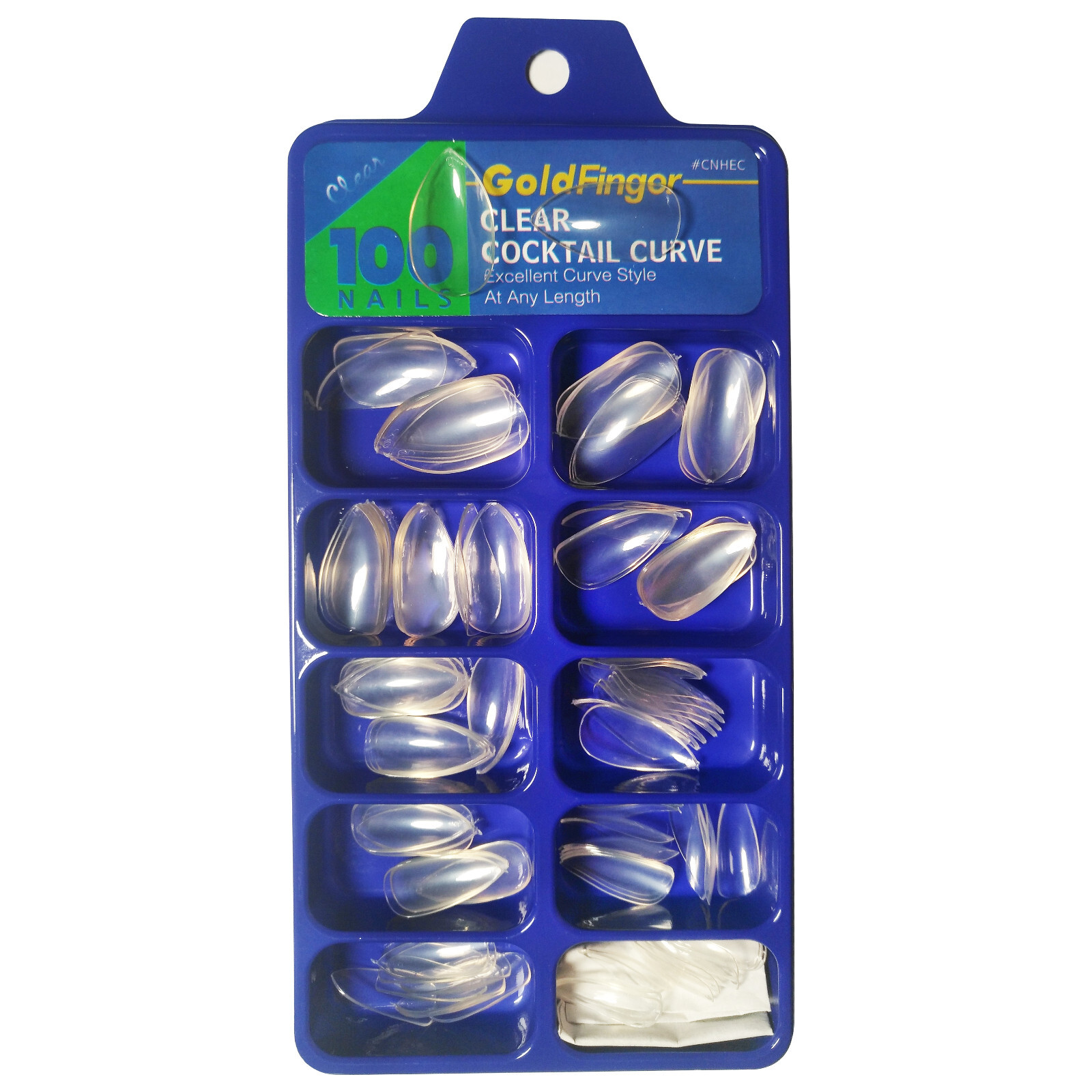 100pcs Acrylic French Nail Tips Clear/Natural/White For Nail Art