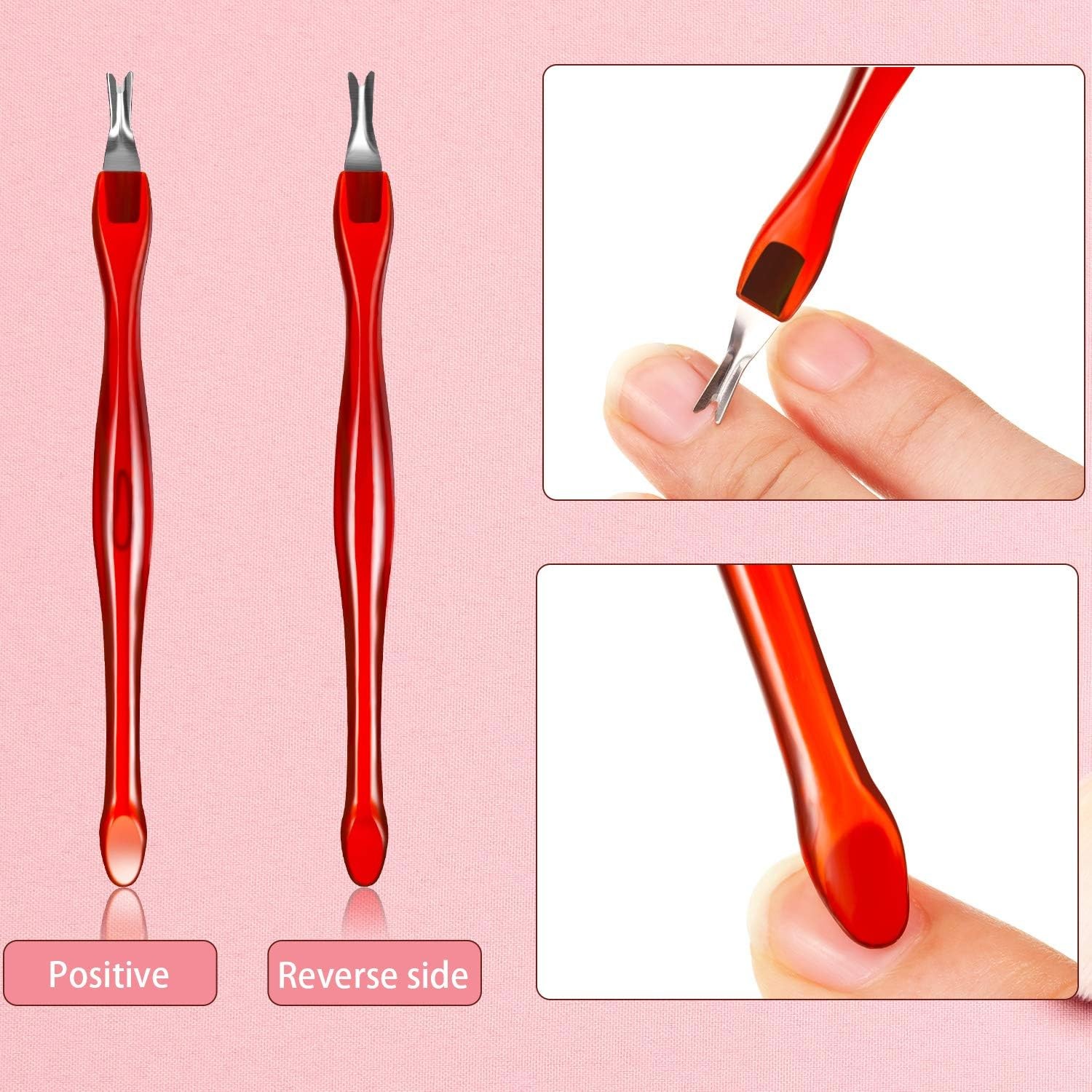 30 Pieces Nail Cuticle Knife Cuticle Trimmer Remover Pusher