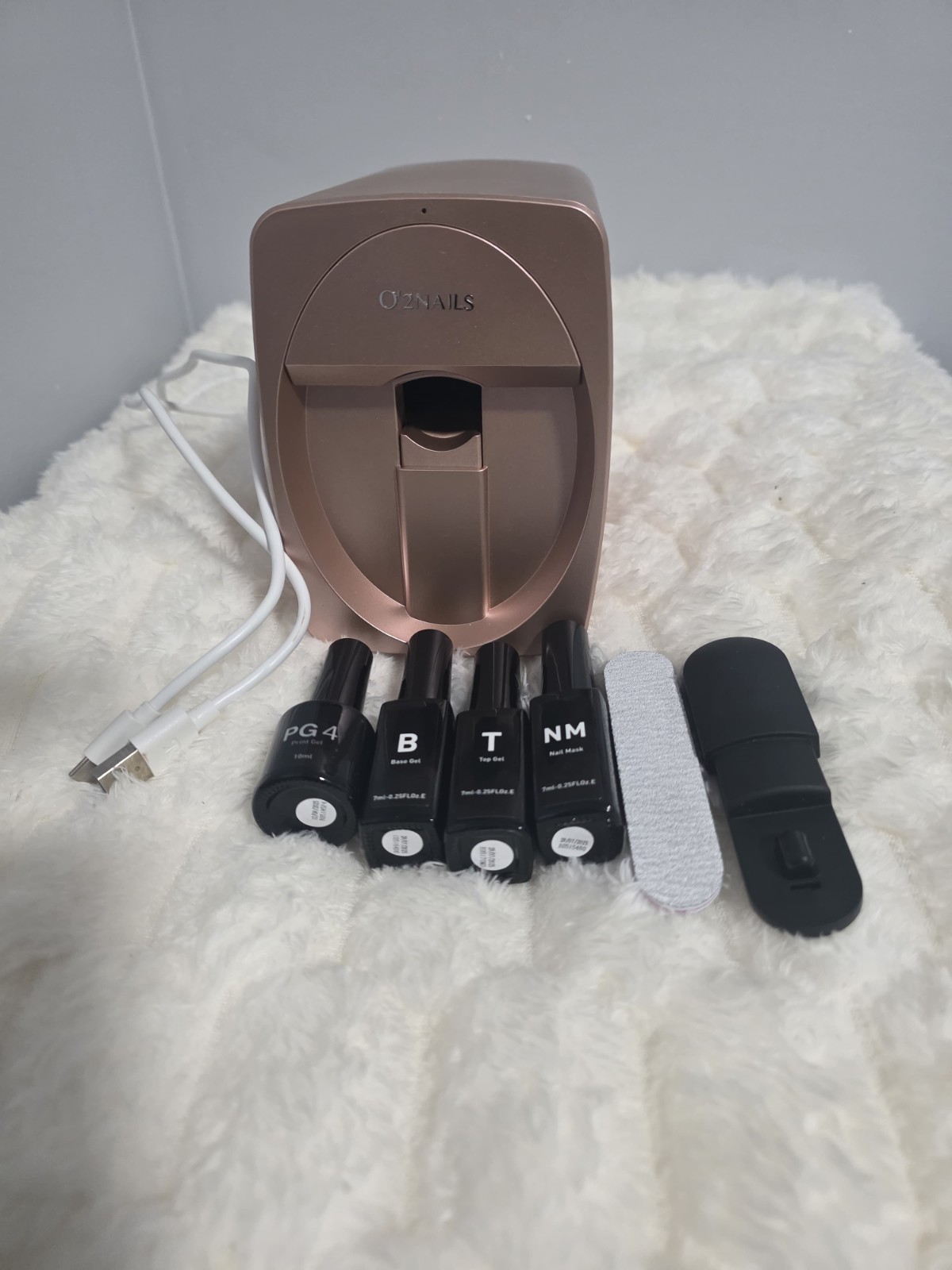 O2Nails Nail Art Printer (Rose Gold) Print any images on Nail via Mobile App