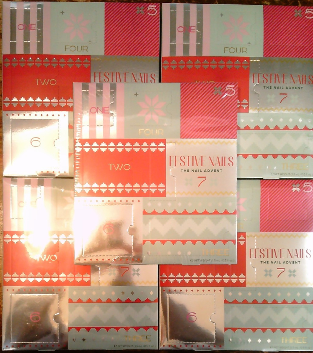 LOT OF 5 Festive Nails: The Nail Advent (MANUFACTURED in June 2025) VIEW PHOTOS