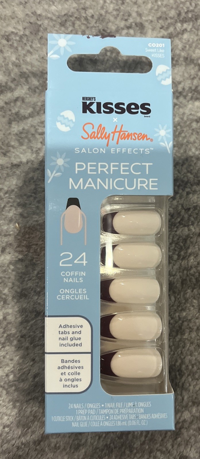 Sally Hansen Salon Effects Perfect Manicure x Hershey Kisses Coffin Nail 6 Pack