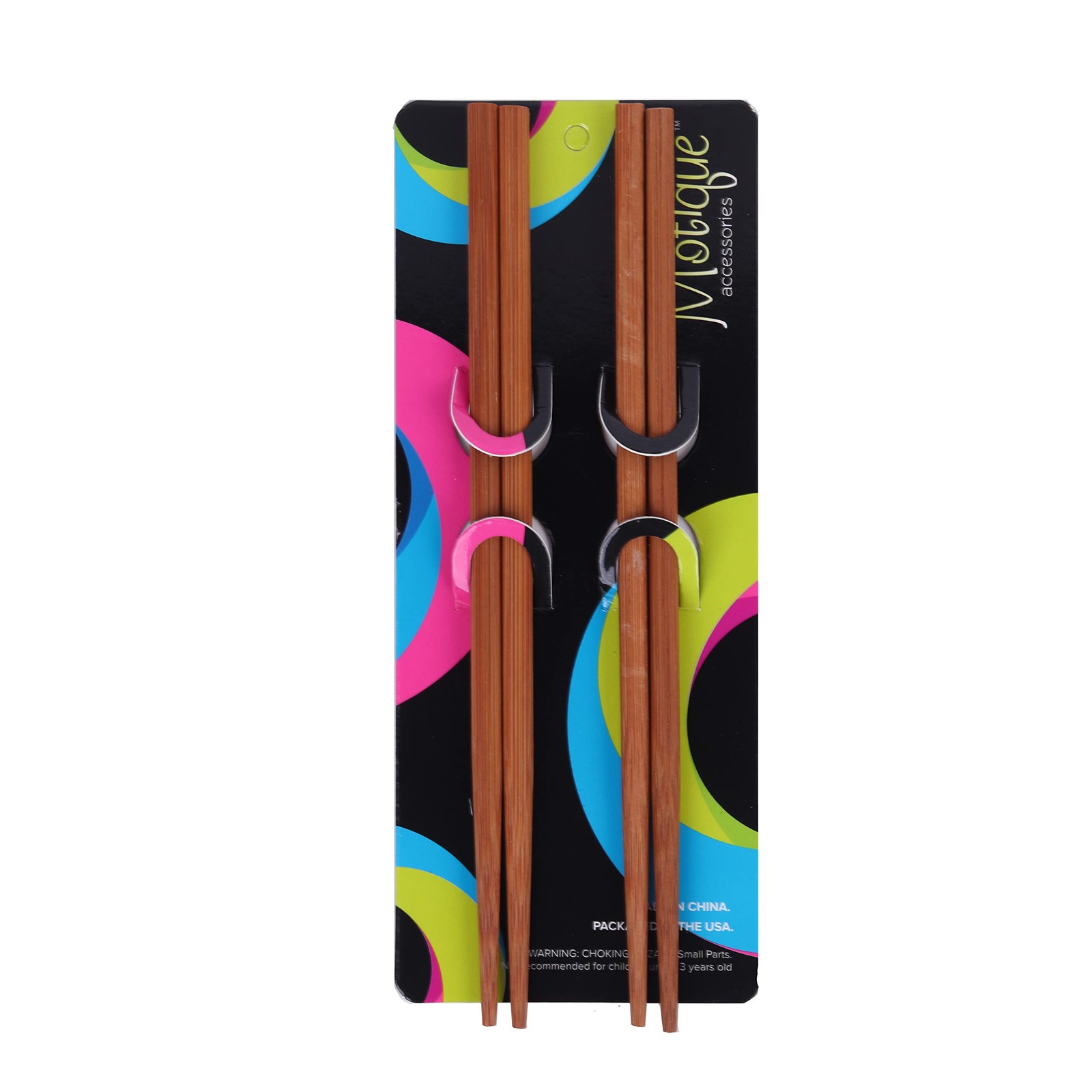 2 Sets of Wooden Hair Sticks Chopsticks (Tan) 1 Count (Pack 4), Tan