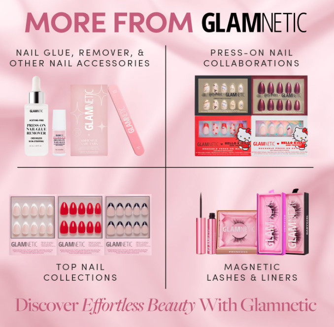Glamnetic BrushOn Nail Glue – Strong, MessFree, Vegan, LongLasting 0.24 fl oz