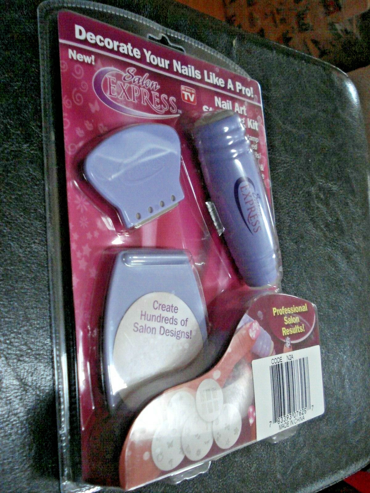 AWESOME 2012 Salon Express Nail Art Stamping Kit AS SEEN ON TV NEW! SEALED!