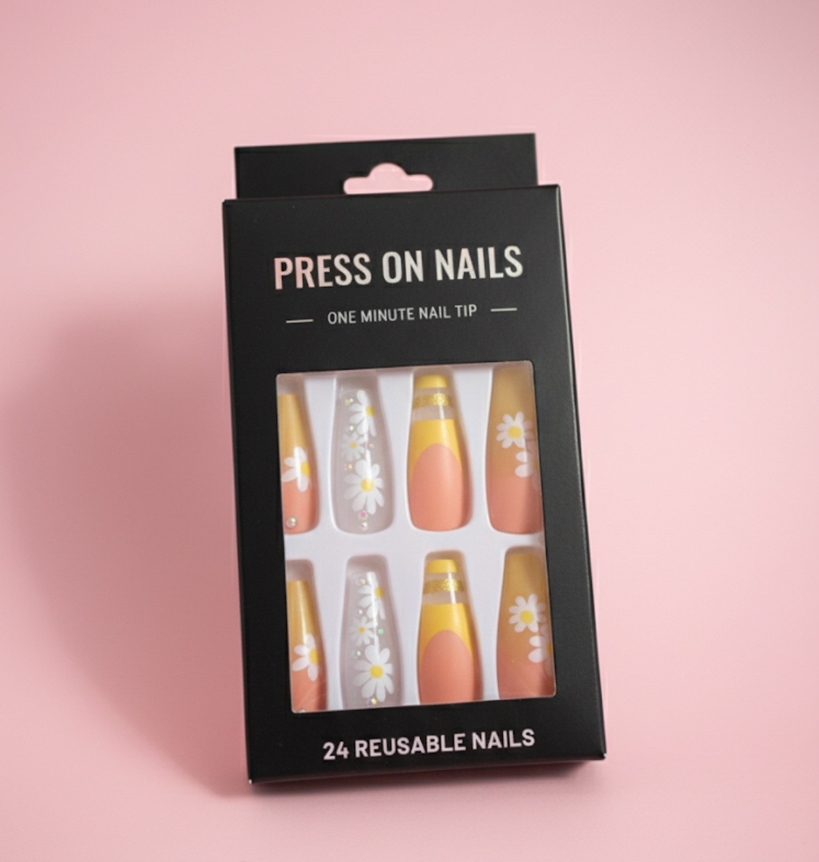 5-Pack Press-On Nails –Assorted Styles – Long-Lasting – Free Shipping –Nail Kits
