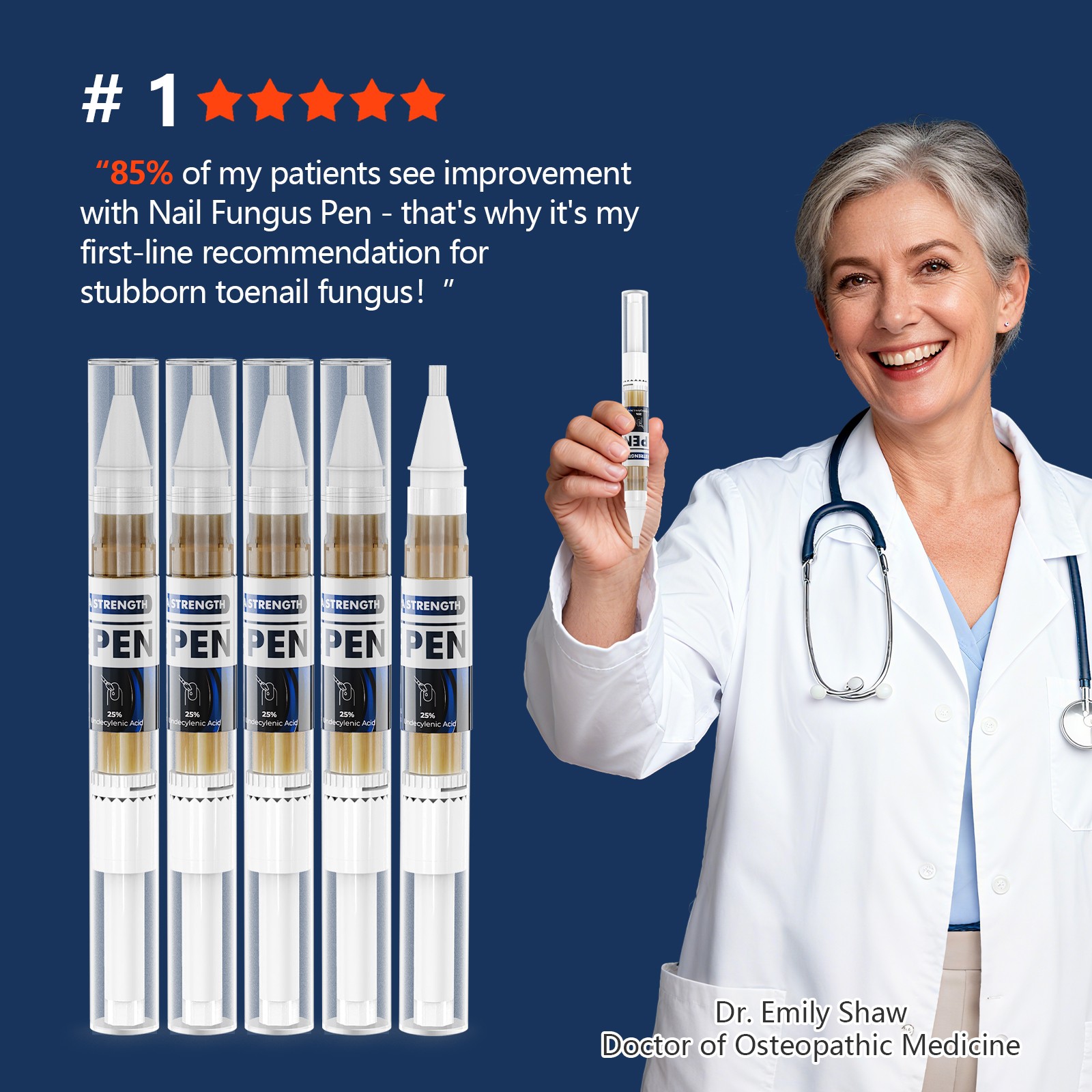 4*Antifungal Pen – 25% Undecylenic Acid, Toenail Fungus Treatment Extra Strength