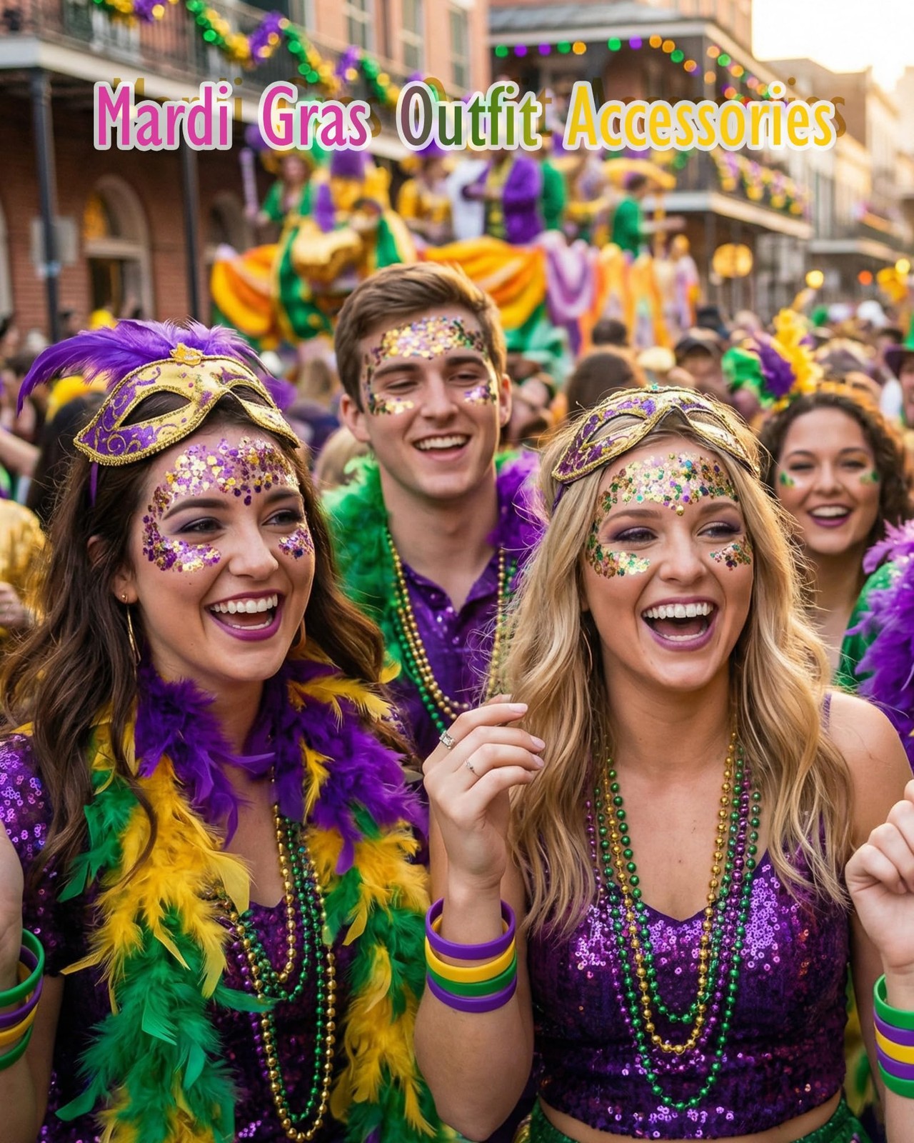 Mardi Gras Face Body Glitter Gel for Women – Gold Green Purple Mixed Chunky H…