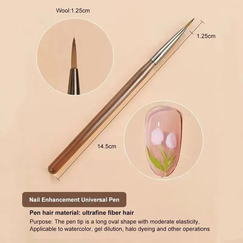 9PCS Nail Art Brushes Set for DIY Acrylic Painting & Design