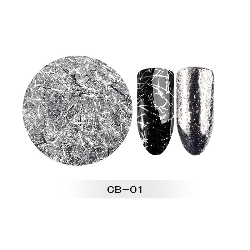 6Pcs/Set Filament Platinum Foil Wire for Nail Art Tips 3D Decoration 6 Colors