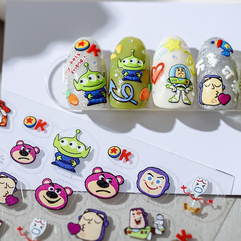 5D Toy World Nail Stickers, Theme Nail Art Decals (22)